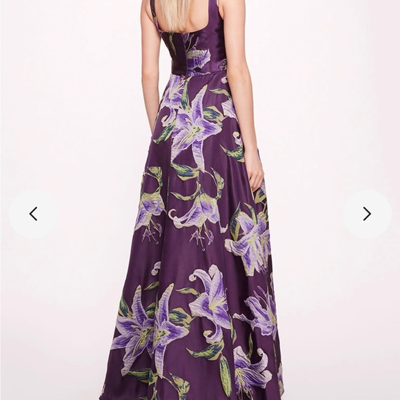 Marchesa Notte
Square Neck Drape Ballgown - Purple - Picture 2 of 7
